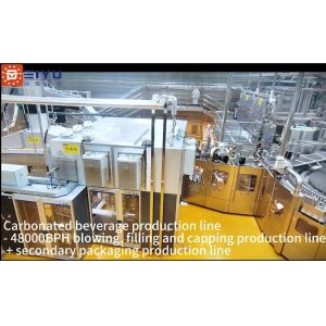 Carbonated Beverage Production Line 48000BPH Blowing Filling And Capping