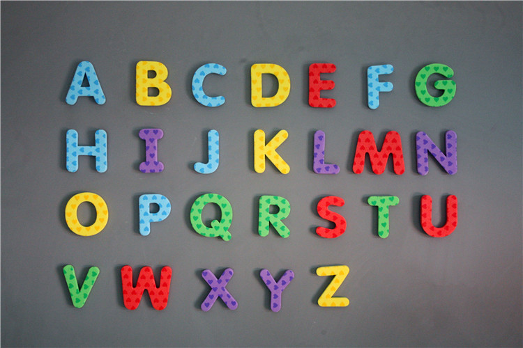 Refrigerator Colorful Thickness 5mm Magnetic Letters And Numbers Magnetic Sign Board Letters