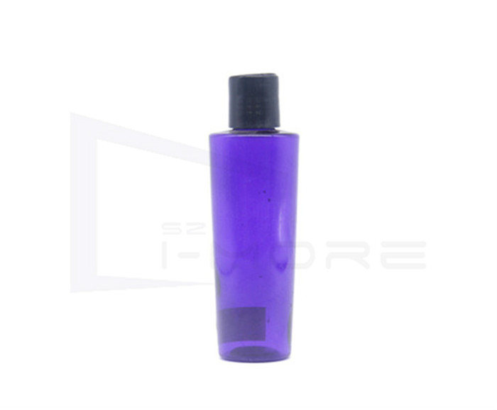 Custom Logo SGS 150ml Clear Flip Cap Bottles