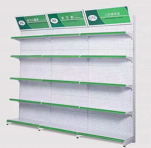 Factory Customized Color Size Innovative Product steel shelves system for super market shop with logo