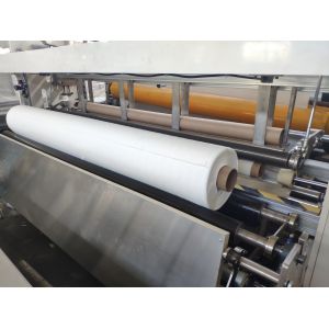 Embossing Perforating 1850mm Toilet Tissue Paper Roll Making Machine