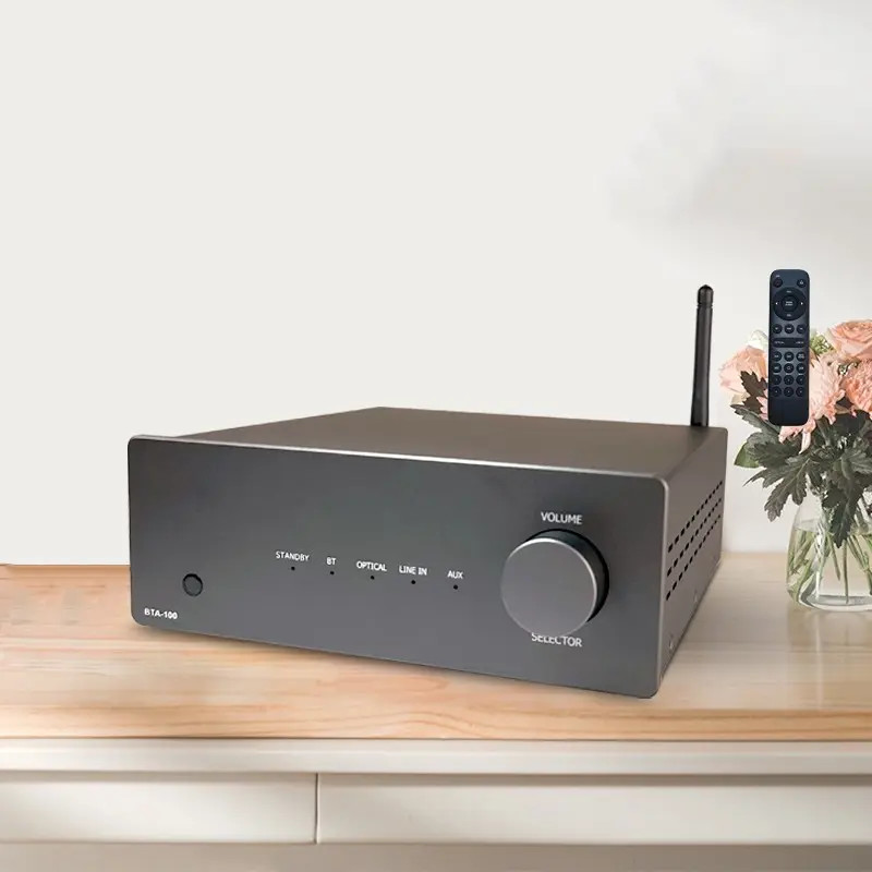 100W RMS HiFi Audio Power Amplifier Class D Audio Amp Desktop Compact 2 Channel Stereo Amplifier