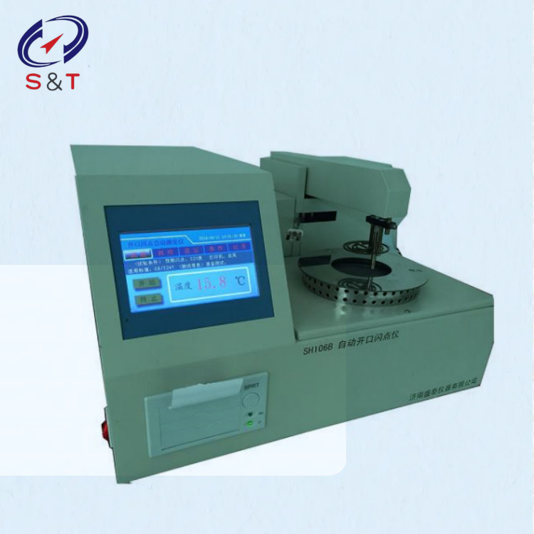 Hydraulic Oil COC Flash Point Tester ASTM D92 200W Power Consumption