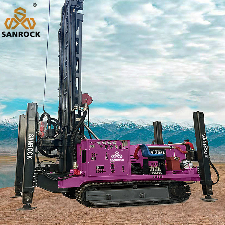 Full Hydraulic Water Drilling Rig 95KW Diesel Engine Mobile Water Well Drilling Machine