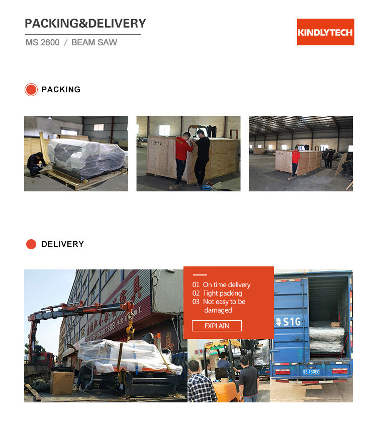 Rust Resistant 7.5kw Beam Panel Saw Machine For Woodworking