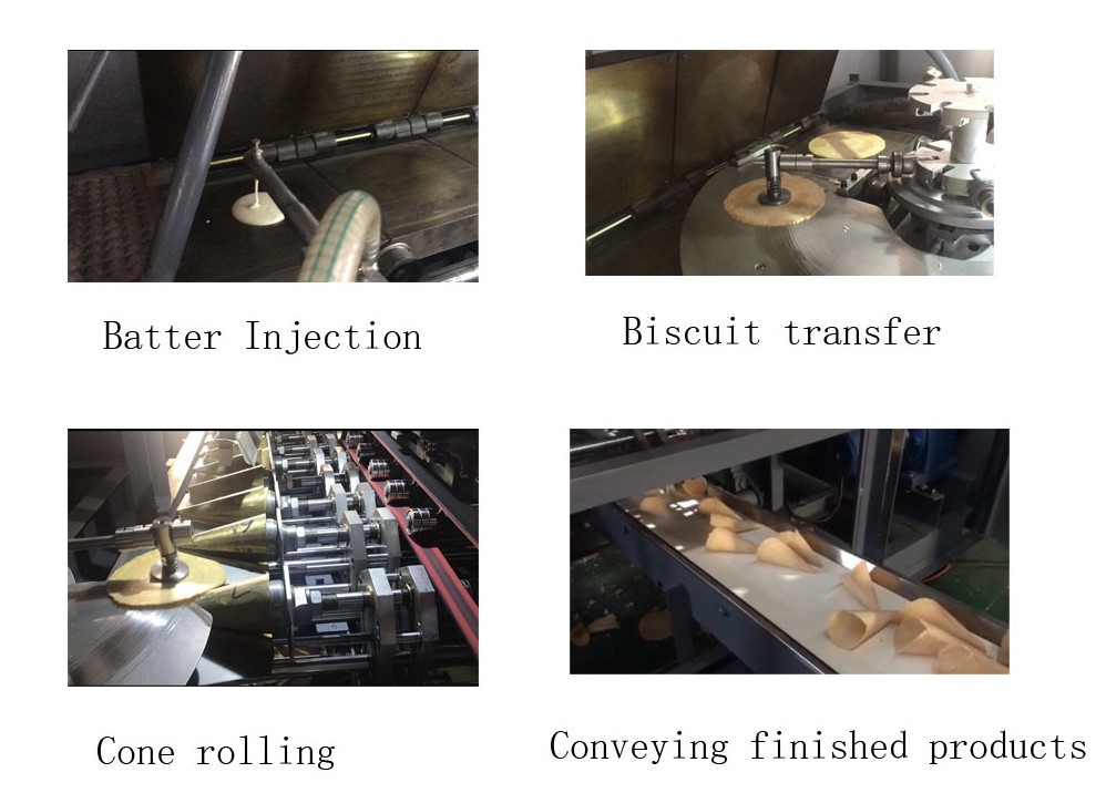 Stain Steel 7kg/H Automatic Ice Cream Cone Machine