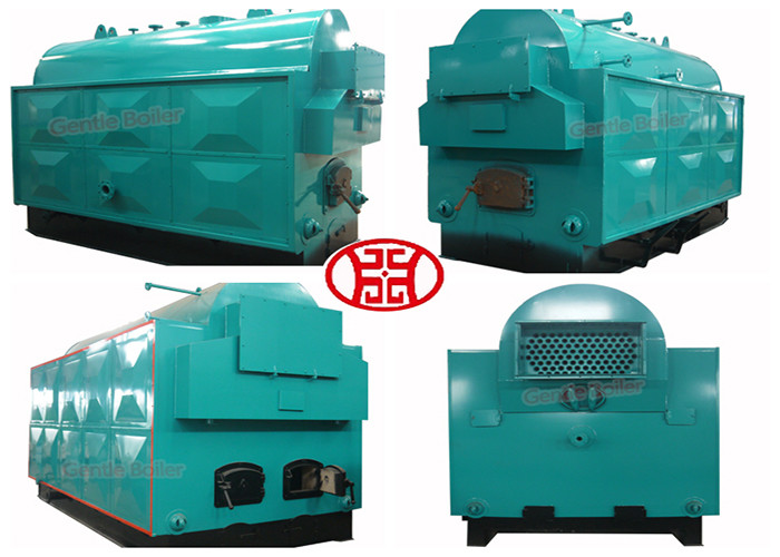Industrial Manual Coal Burning Steam Boiler DZH Series 1 - 6 T/H Natural Circulation