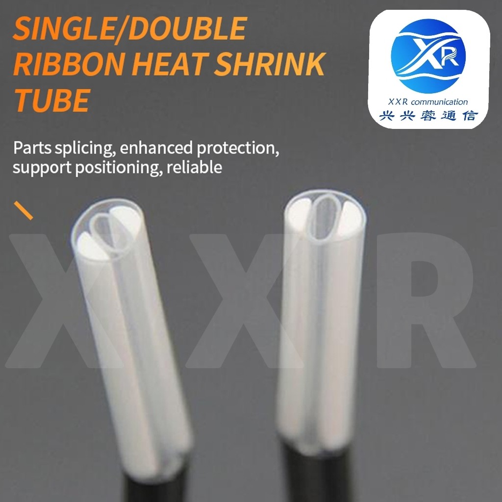 FTTH Clear Fiber Optic Cable Protection Sleeve Double Steel Rod