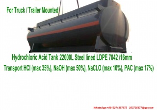 Custermizing Truck Trailer Mounted Hydrochloric Acid Tank Portable ISO Tank Containers 