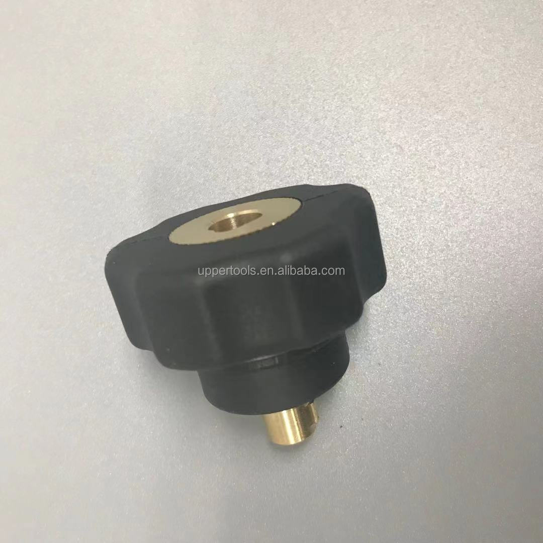Customized Black EU Plug Lengthen Connect M16*1.5 Male To 9MM Male Connect TIG Adapter