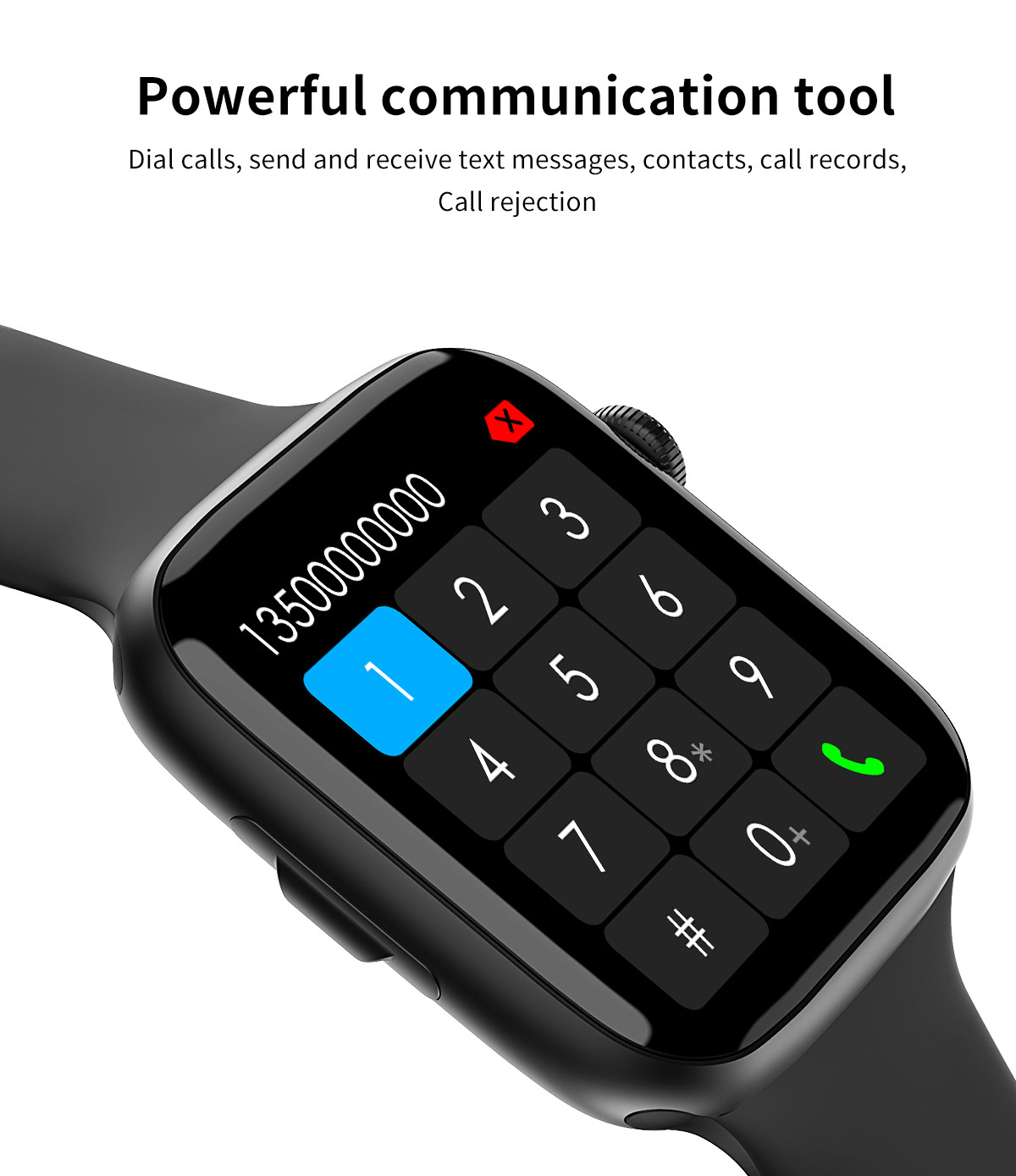 1.54 Inch Touch Screen Sim Card Slot Smart Watch IP68 Waterproof