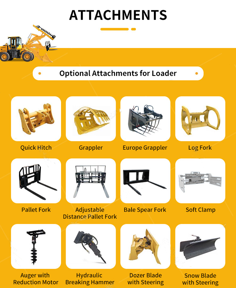 Quancheng Hydraulic Pump 4x4 Mini Tractor Excavator Backhoe Loader with Luxury ROPS Cabin