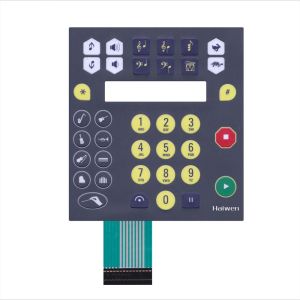 Embossed Domes PET Circuit Membrane Switch Waterproof Keyboard With LED