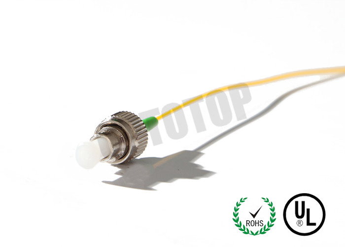 Durable Simplex Fiber Optic Pigtail APC Interface Polish For Telecom Network