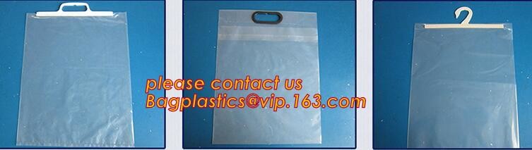hanger bag with zip lock on the top,Frosted Zip lockk bag EVA PVC hanger bag for clothes, EVA frost drawstring bag, Froste