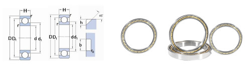 USA Market 61988MA Deep Groove Ball Bearing 440*600*74 mm Thick Steel