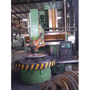 Screw Propeller Manual Vertical Lathe / Single Column Vertical Turning Lathe