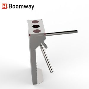 Durable Vertical Tripod Turnstiles With Fingerprint NFC RFID Face Recognition