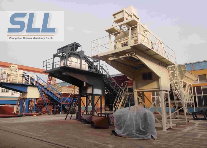 Commercial Mobile Concrete Batching Plant High Performance Simple Operation