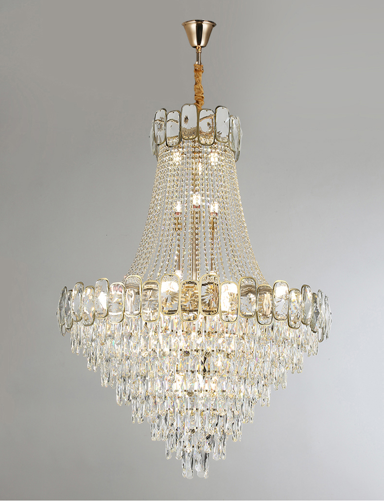 Luxury Crystal Chandelier For Living Room Large Design Lobby Hotel Chandelier(WH-NC-52)