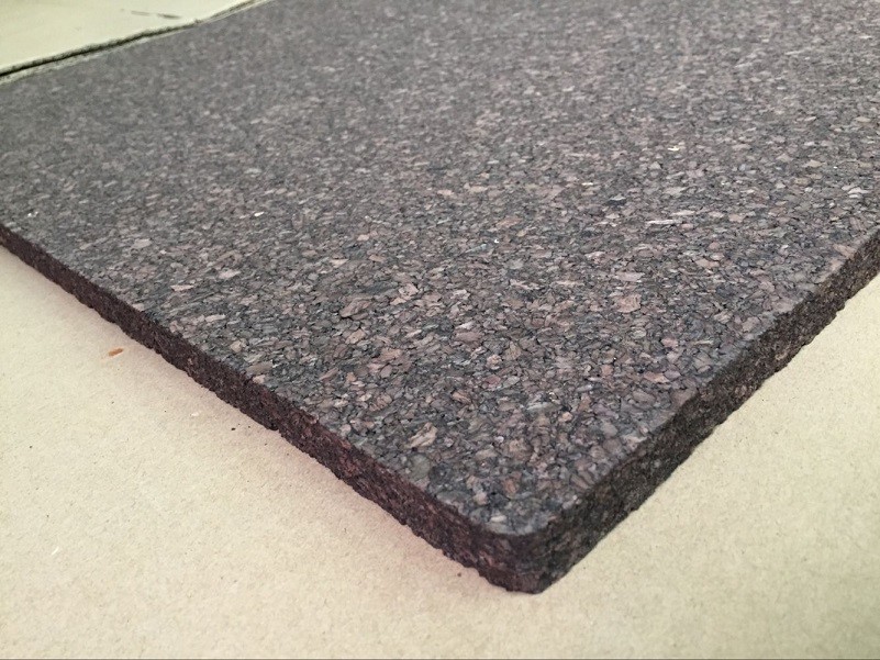 23''x17'' Dark Cork Frameless Cork Board with Rounded Corners for Wall Mounting