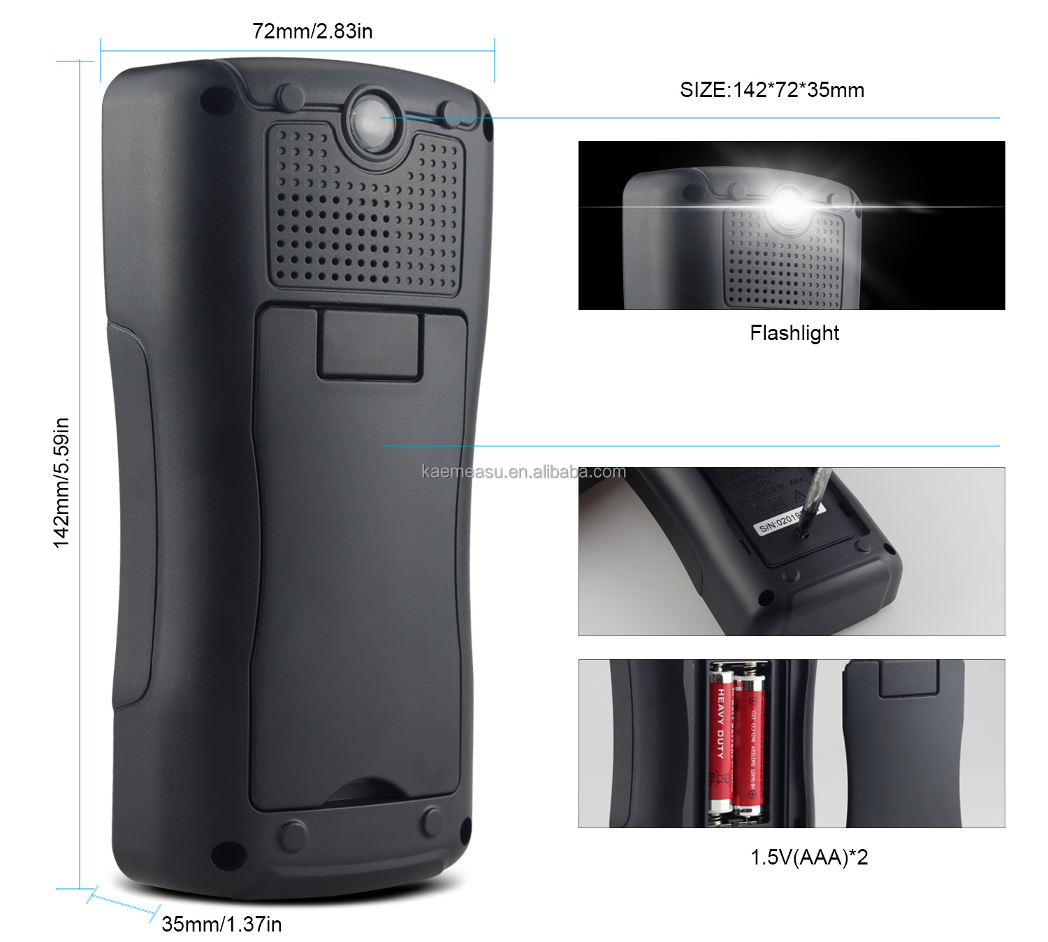 Multifunctional Digital Mini Multimeter for Measuring Resistance and Continuity 200mV-1000V 40-40mF