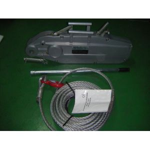Portable Trifor Wire Rope Pulling Hoist Manual Lift Puller 20m Lifting Height