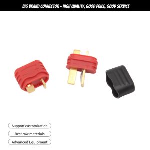 Red T-Deans Connector T-Plug For RC Lithium Polymer Battery ESC Helicopter