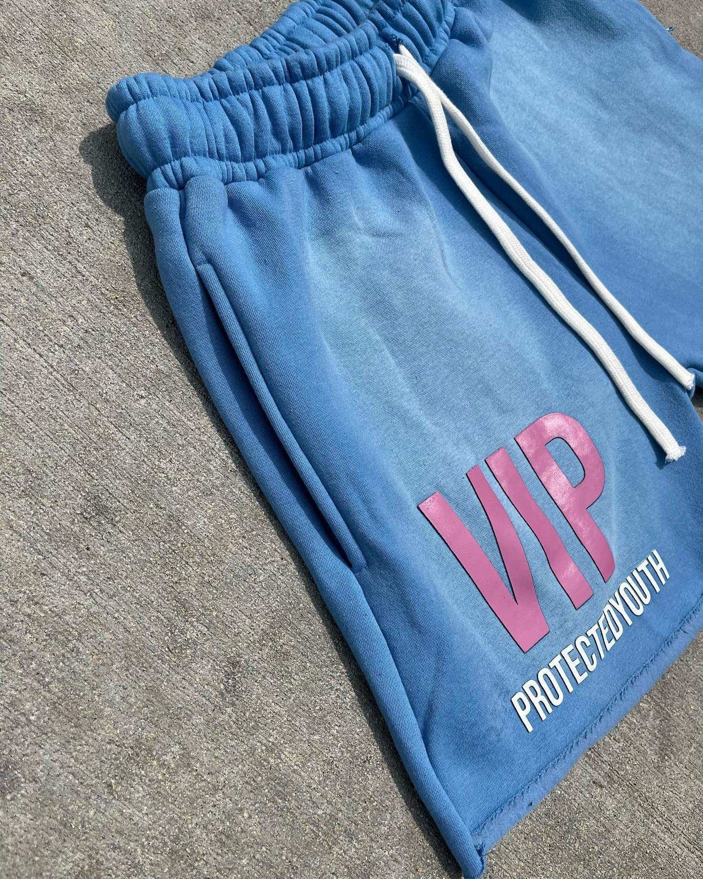 Custom Puff Print Logo Acid Wash Shorts Cotton Fleece Zipper Pockets Sweat Shorts for Men