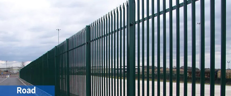 Border Garden Europe Galvanised Steel Palisade Fencing 2.4m Height