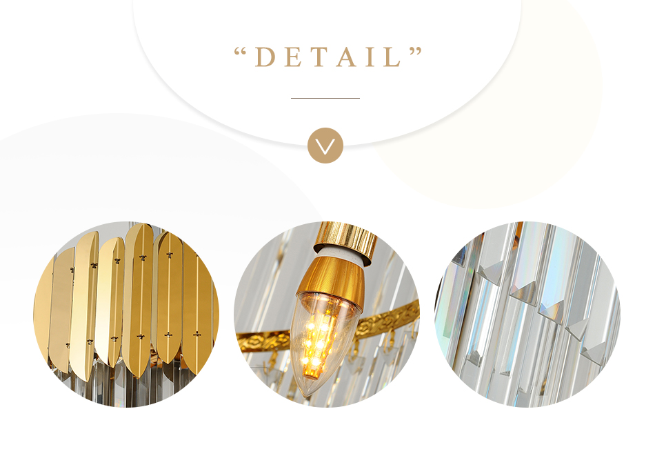Luxury Modern Chandelier For Living Room Gold Long Staircase fancy light(WH-NC-60)