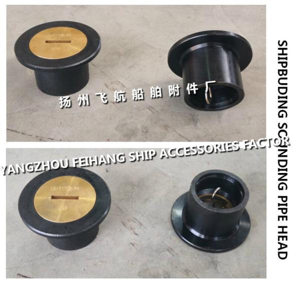 Ship's ballast tank sounding pipe head, ballast tank steel deck sounding