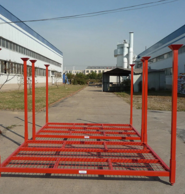 Heavy Duty Powder Coated Stackable Racks With 4 Posts And 4 Layers