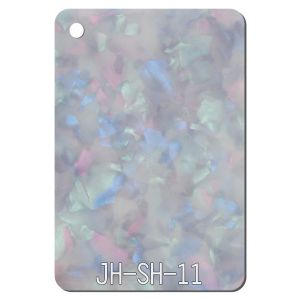 1.25g/cm3 Pattern Acrylic Sheet Pearlescent Mineral Crystal Sheet