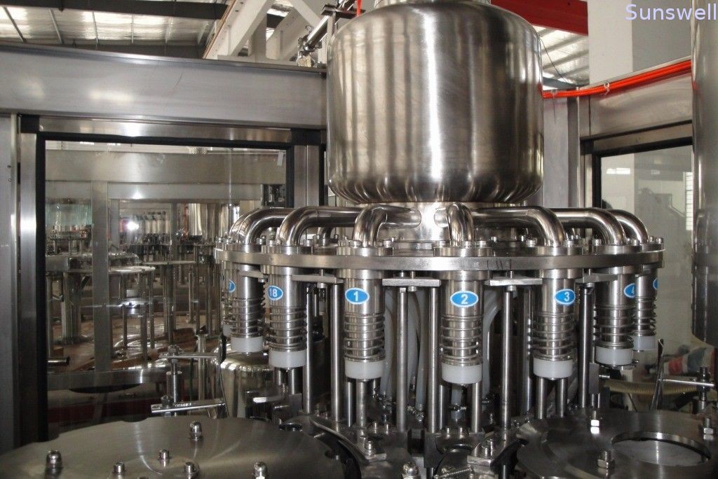 UHT Sterilizer Soft Drink Production Line , Plastic Bottle Hot Filling Machine