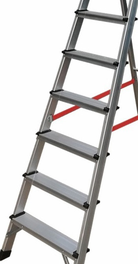 7 Steps Moveable Household Portable Folding Aluminum Step Ladder