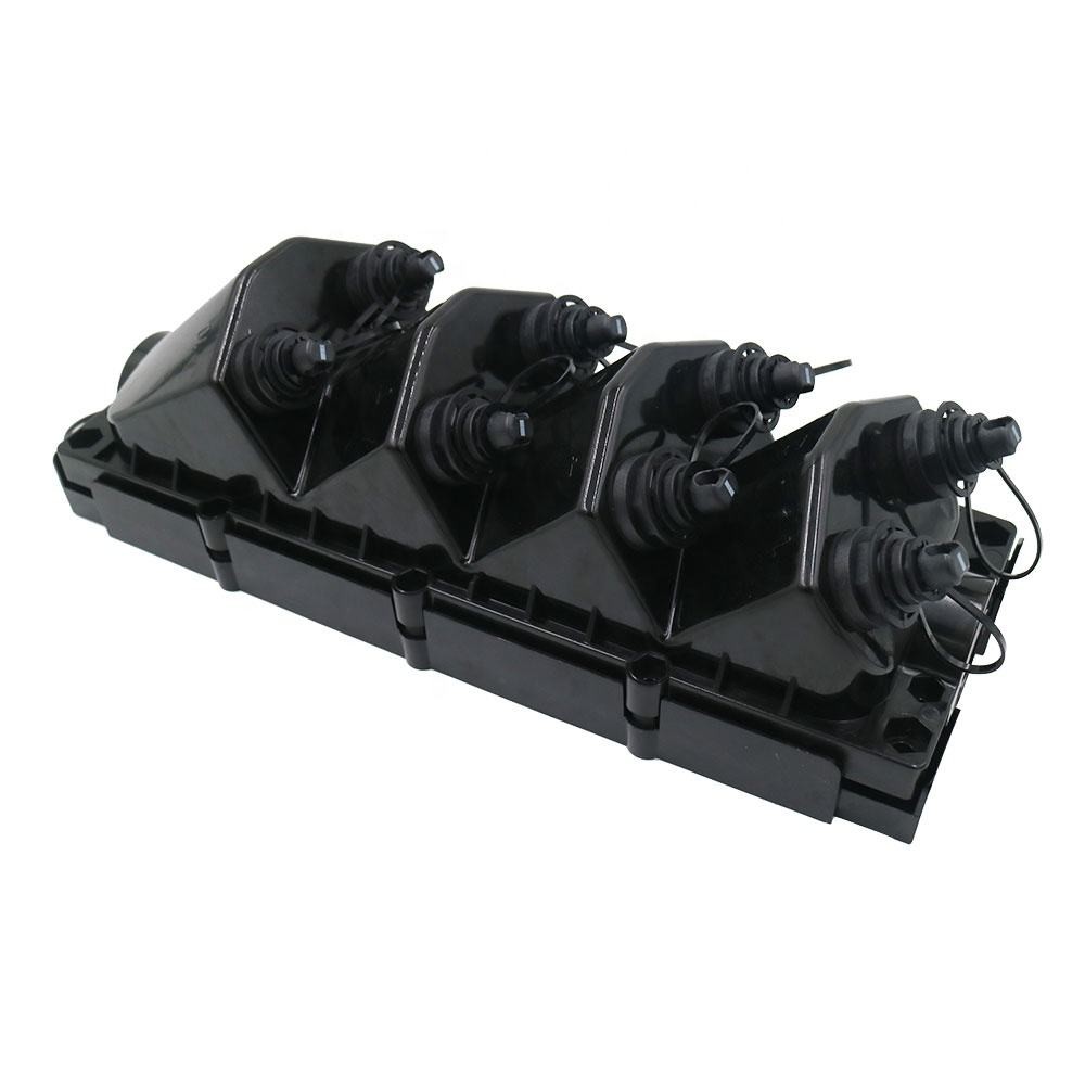 8 Ports Black Fiber Optic Splitter Terminal Box With Mini SC/Optitap/ODVA/ODC