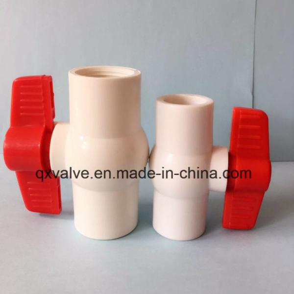 Straight Through Type Blow-Down Valve PVC Compact Ball Valve for Professional