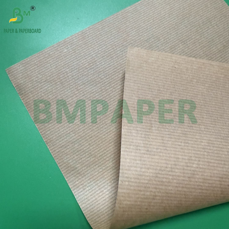 MG Unbleached Natural Brown Ribbed Kraft Paper 50gsm Reels 800mm Wide Core 76mm