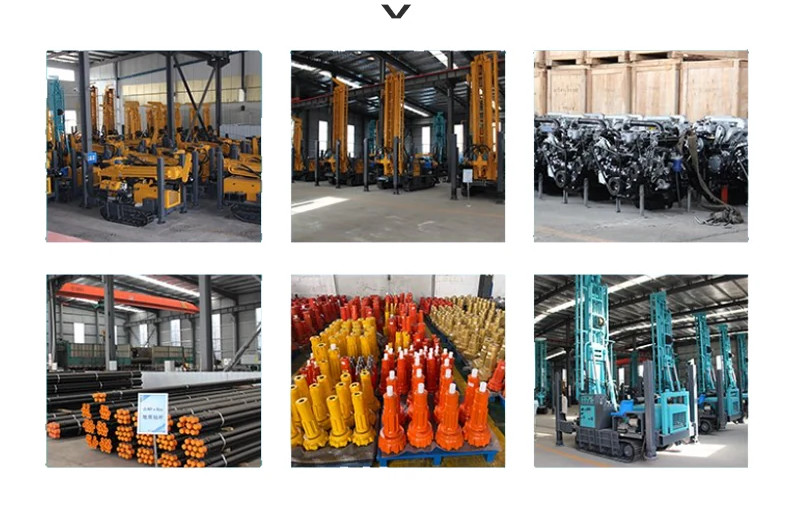 260meter Depth Diesel Portable Water Well Drill Rig Machine Hard Rock Drilling Rig for Deep Wells