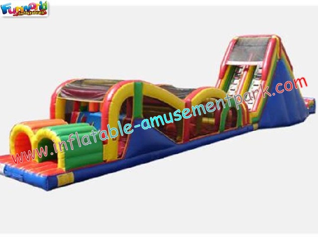  Big Blow up Inflatables Obstacle Course Fun Toy 20L x 4W x 5H Meter Rentals for Kids Play Manufactures