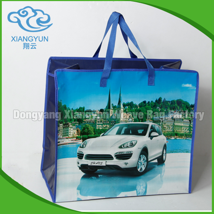 Zipper Top Reusable Pp Non Woven Grocery Shopping Bags With Handles