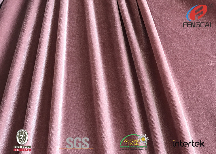 Bright Shiny Korea Plush Velvet Fabric , 4 Way Stretch Soft Velboa Fabric