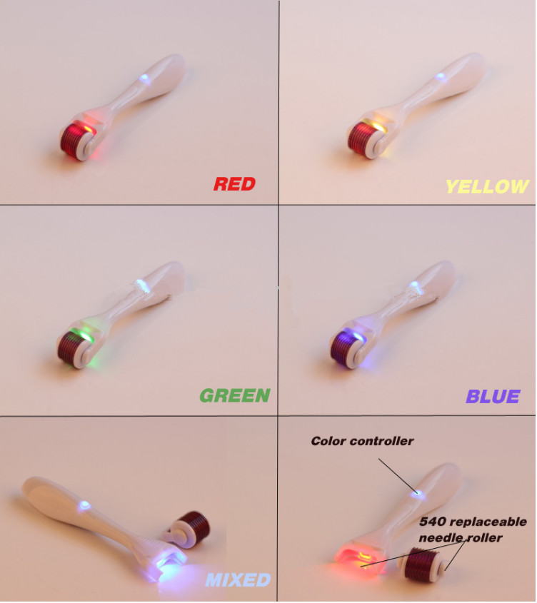 Anti aging 180 & 540 & 600 needles LED derma roller with Medical CE