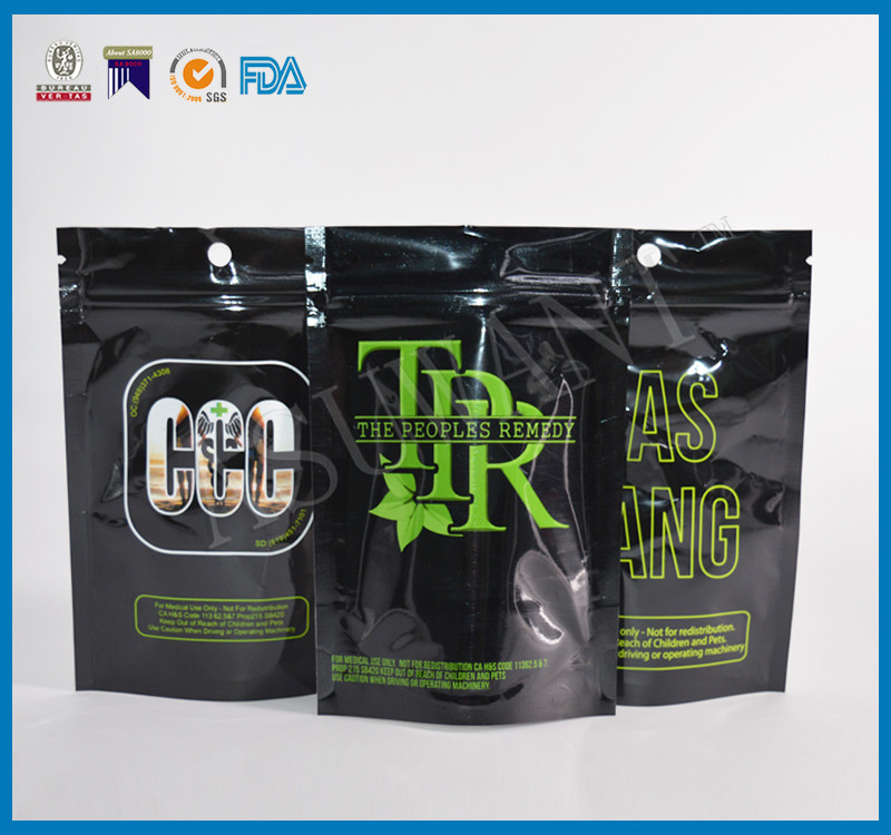 MOPP Water Proof Foil Aluminum Zip Lock Smell Proof Bag With Custom Design