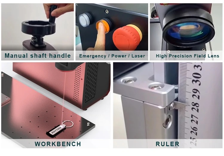 Bench-Top Fiber Laser Marking Machine for Mini Portable Laser Marker Ultraviolet Metal Glass Trophy Engraving and Coding