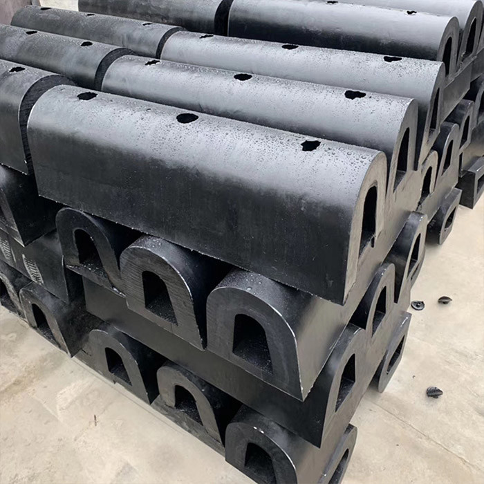 Boat D Type Fenders Marine Rubber Fender For Dock Steel Structure