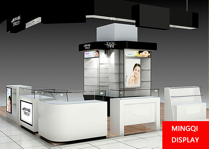 Brand Cosmetic Store Furniture / Cosmetics Shop Fittings Kiosk Any Color Available