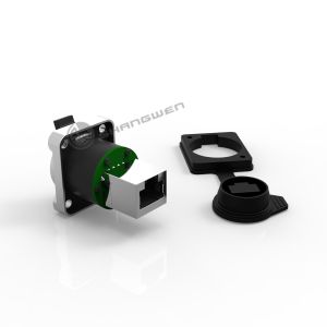 China Ethernet 8 Pin Waterproof Connector Socket Female Connector Rj45 on sale