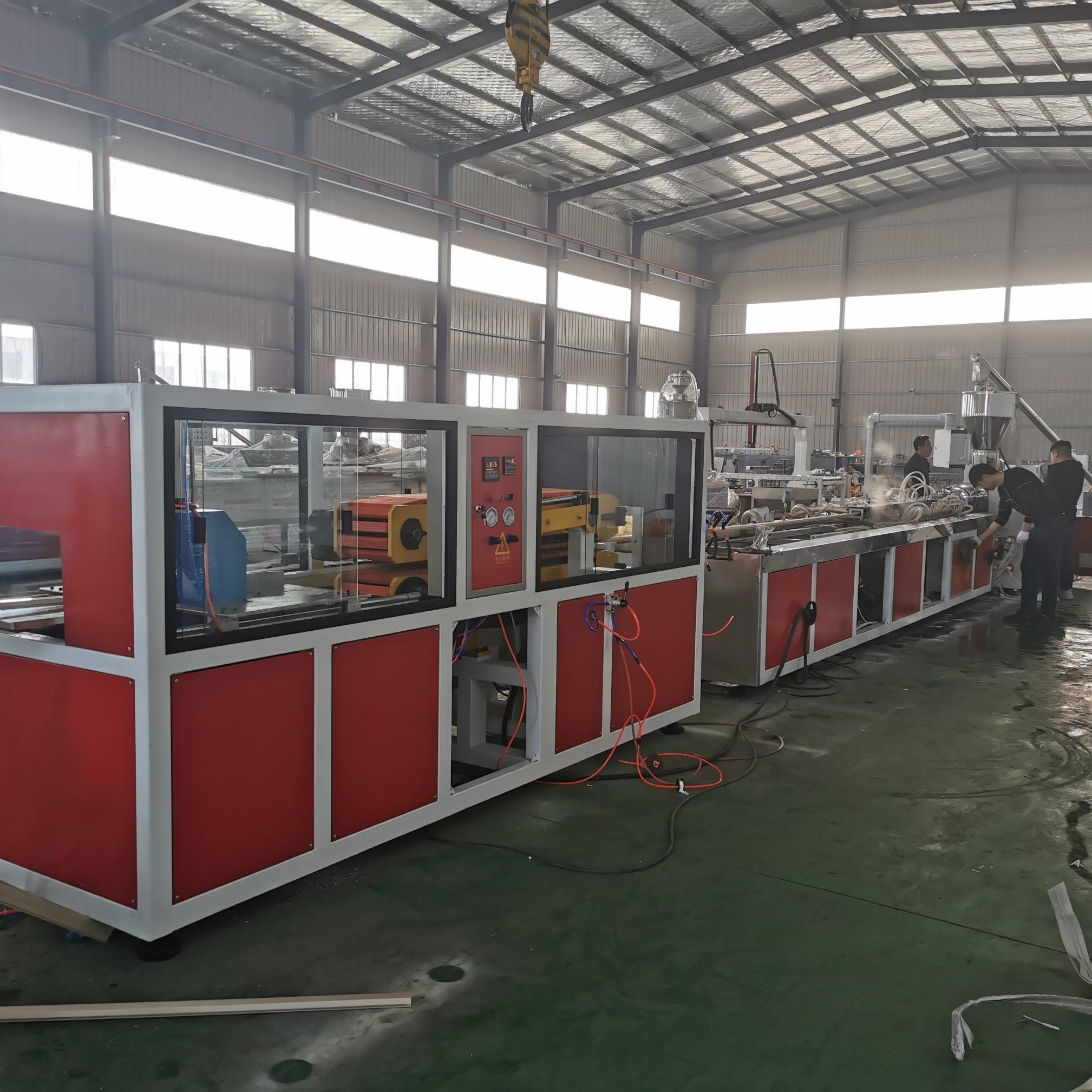 WPC decking profile Extrusion Machine used for outdoor